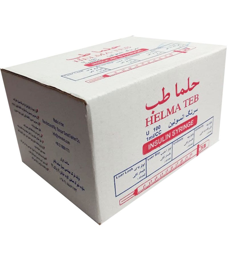 سرنگ انسولین 1 سی سی لوئرلاک حلماطب